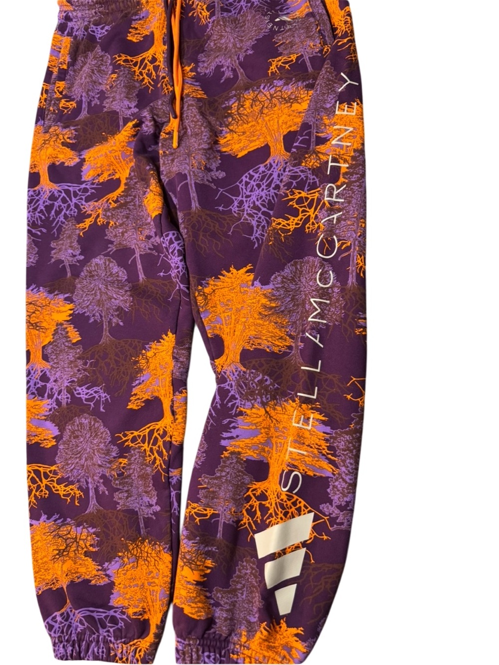 Adidas x Stella McCartney Printed Joggers Psychedelic Tree Purple & Orange Large - Picture 8 of 16